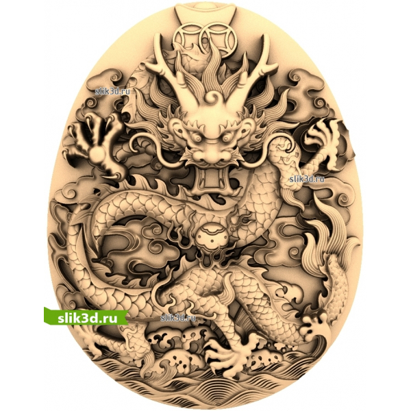 Дух Дракона - 3D STL Модель для ЧПУ