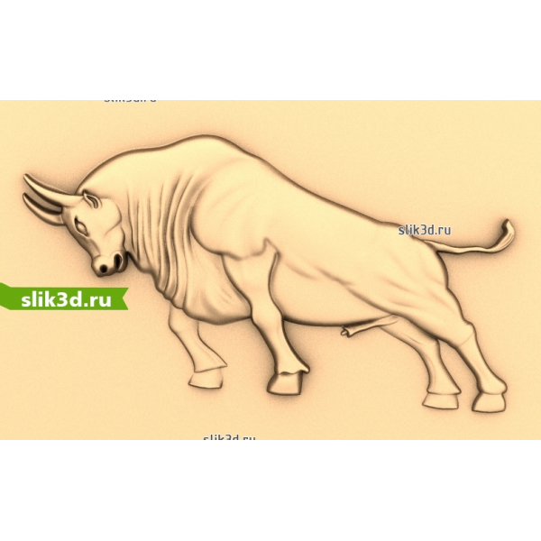 3D STL Модель Буйного Быка для ЧПУ