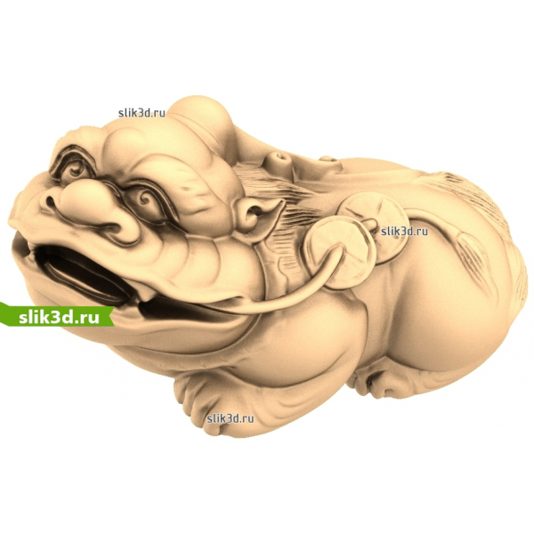 Фен-Шуй Жаба - 3D модель STL для ЧПУ