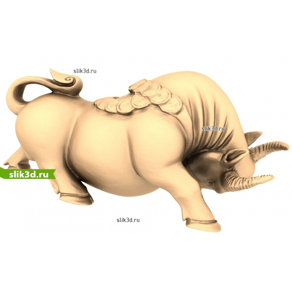 3D модель Бык изобилия для ЧПУ в формате STL