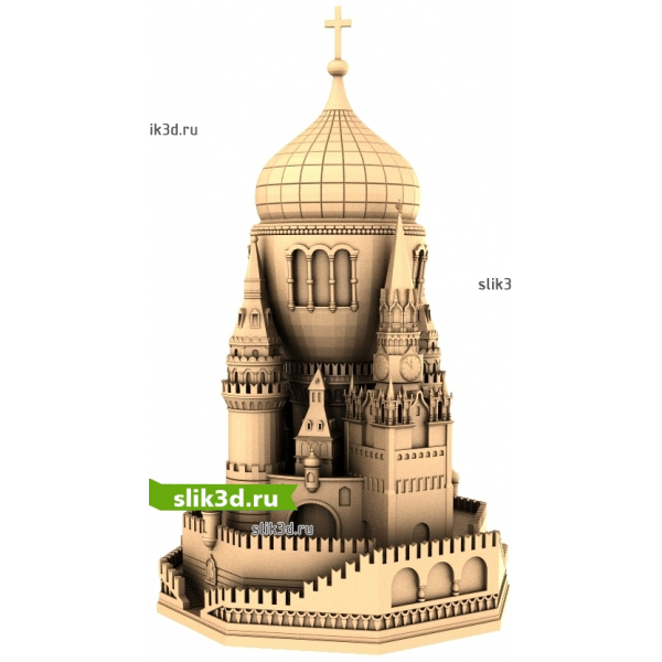 Кремлёвские купола - 3D модель для ЧПУ
