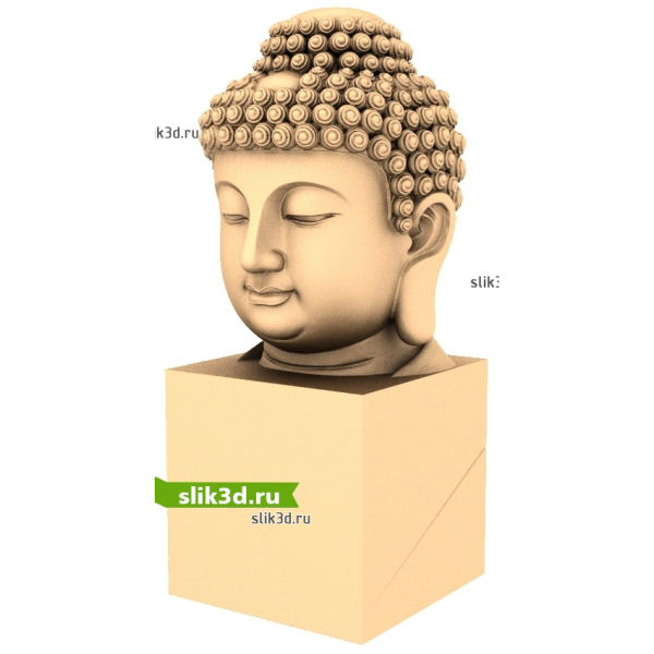 Бюст Будды 3D модель STL для ЧПУ