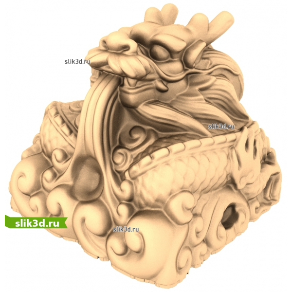 Мистический Дракон - 3D модель STL для ЧПУ