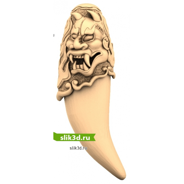 Клык Демона 3D Модель для ЧПУ