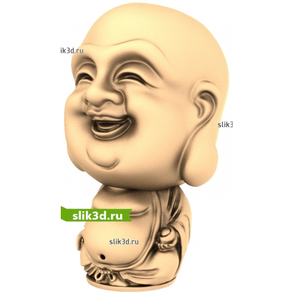 3D Модель Улыбающегося Будды для ЧПУ