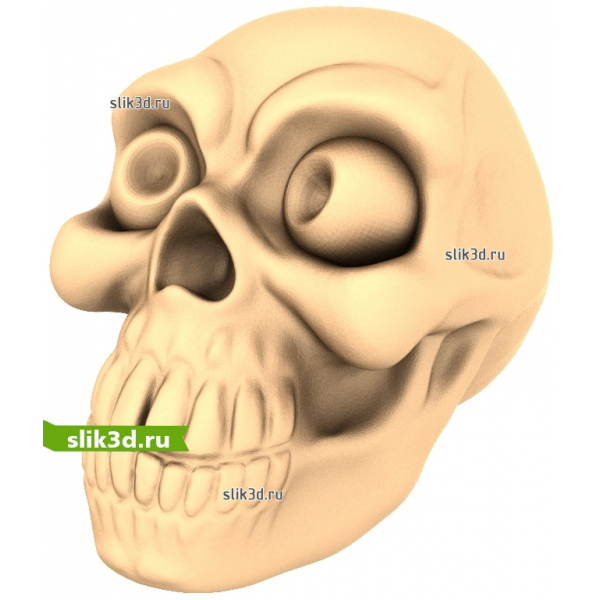3D модель черепа STL для ЧПУ