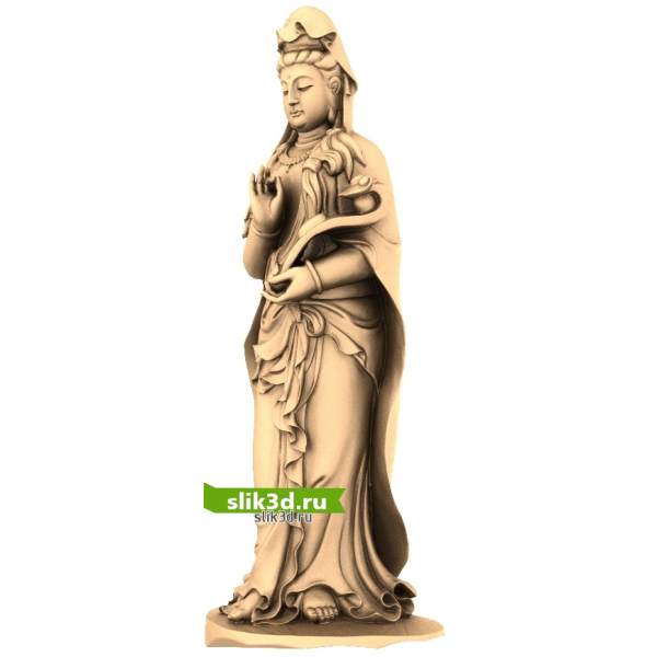 Богиня Гуаньинь 3D STL модель для ЧПУ