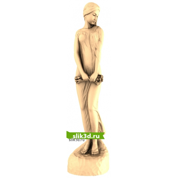 3D модель Благодатная Девушка для ЧПУ в формате STL