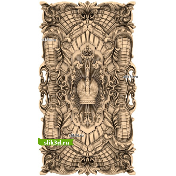 Королевский орнамент 3D модель для ЧПУ
