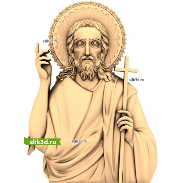 Икона Иисуса Христа в формате STL для ЧПУ