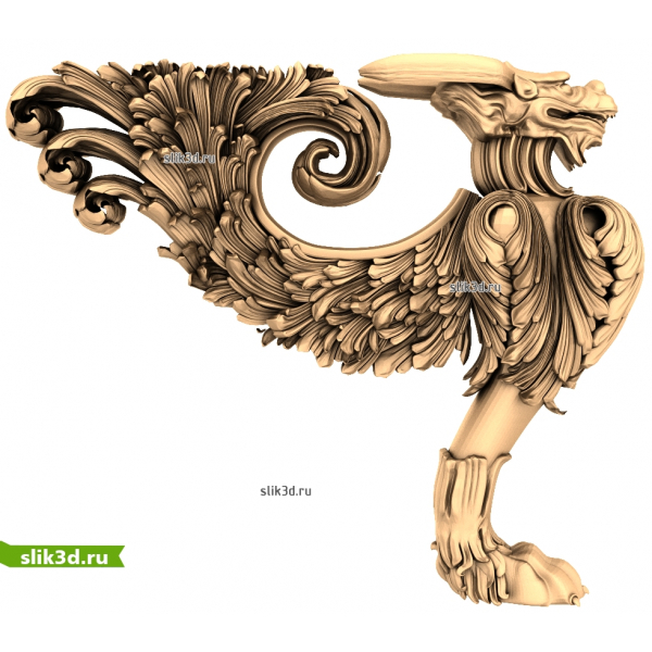 3D модель грифона для ЧПУ станка в формате STL
