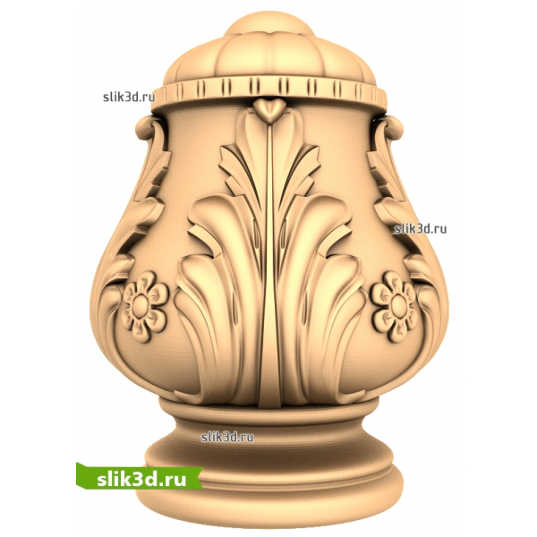 Цветочный Винтаж - 3D модель STL для ЧПУ