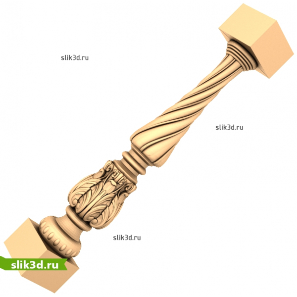Балясины изысканного дизайна для CNC: 3D STL модель