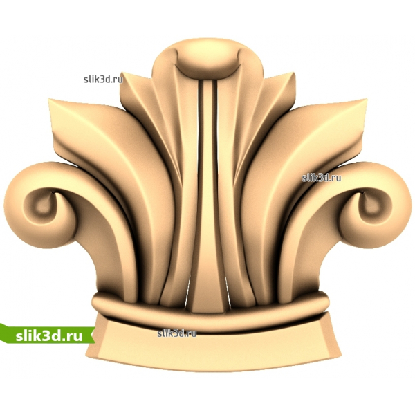 Витая Капитель 3D модель STL для ЧПУ
