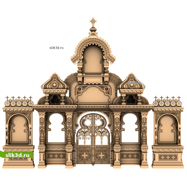 Иконостас 3D модель STL для ЧПУ