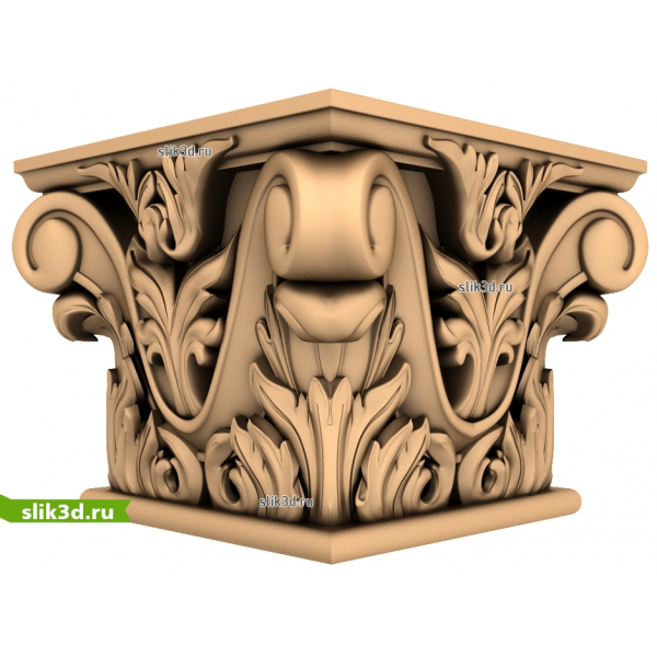 Классическая капитель 3D модель STL