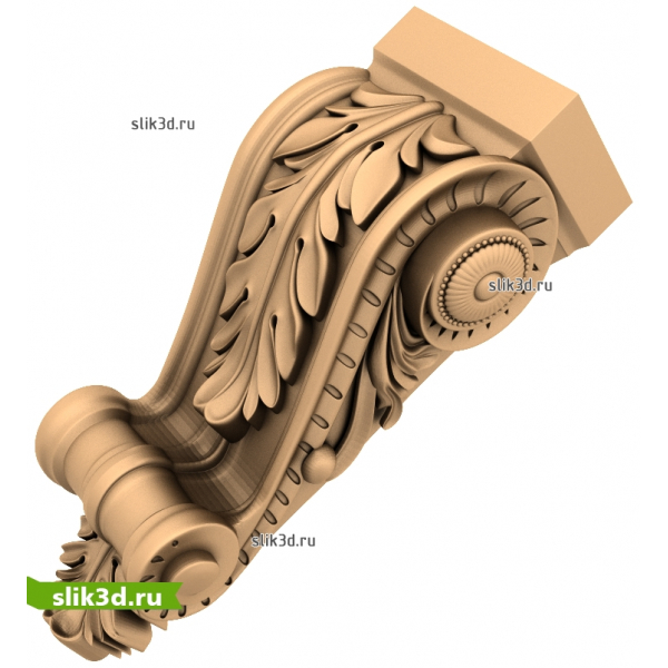 3D модель классического кронштейна в STL формате