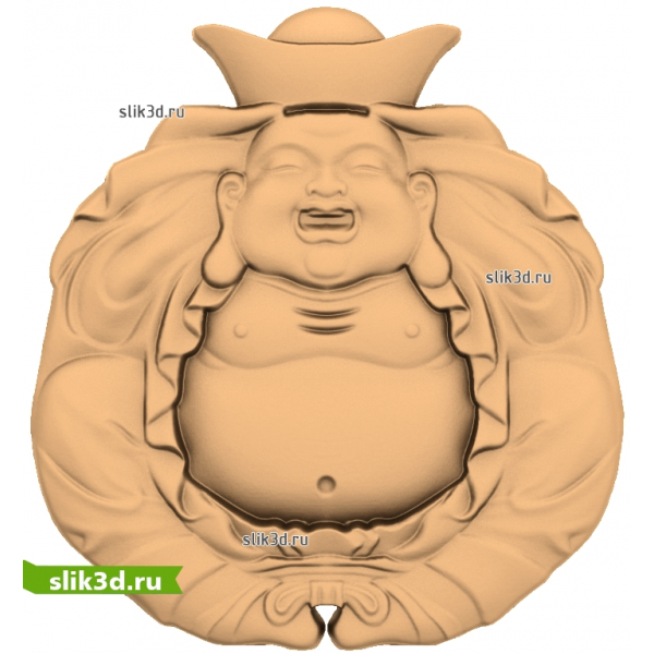 3D модель STL Улыбающийся Хотэй для ЧПУ