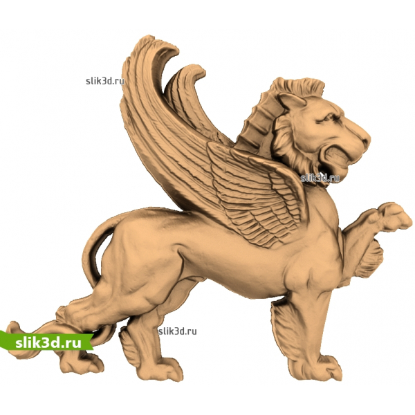 Грифон-Страж - 3D модель для ЧПУ в STL формате