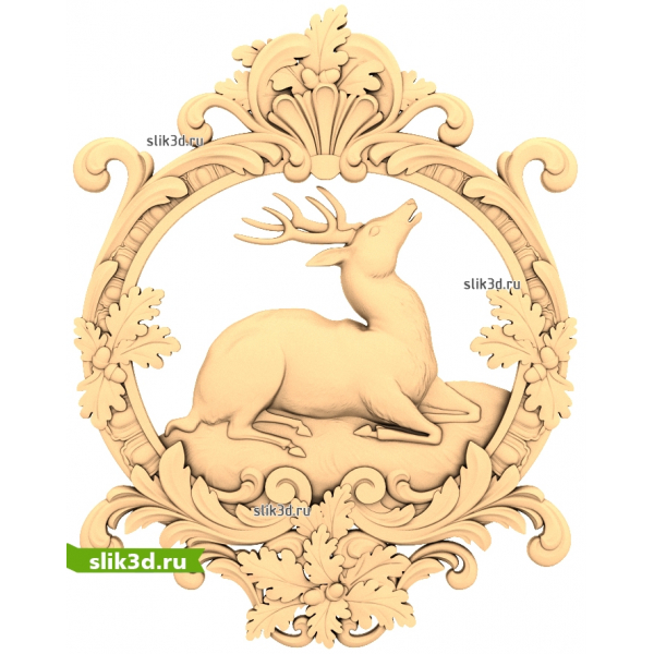 Панно с Оленем для ЧПУ