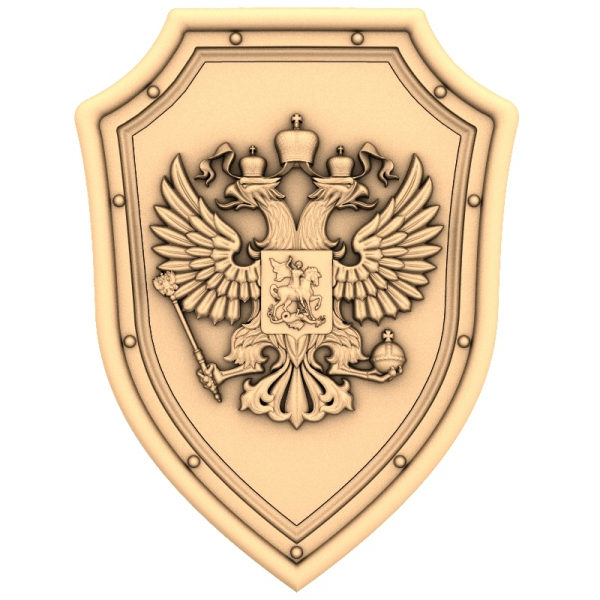 Герб России: Элитная 3D модель для ЧПУ