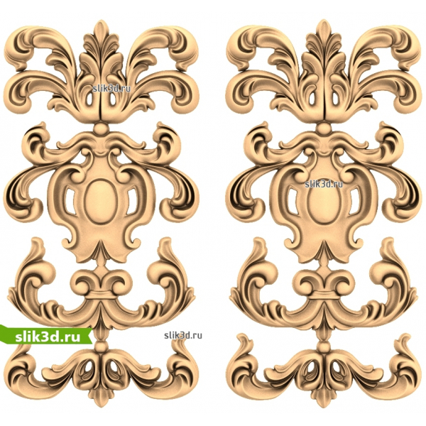 Декоративная 3D STL модель для ЧПУ