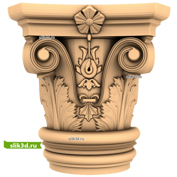 3D Модель Капители Коринфского Ордера