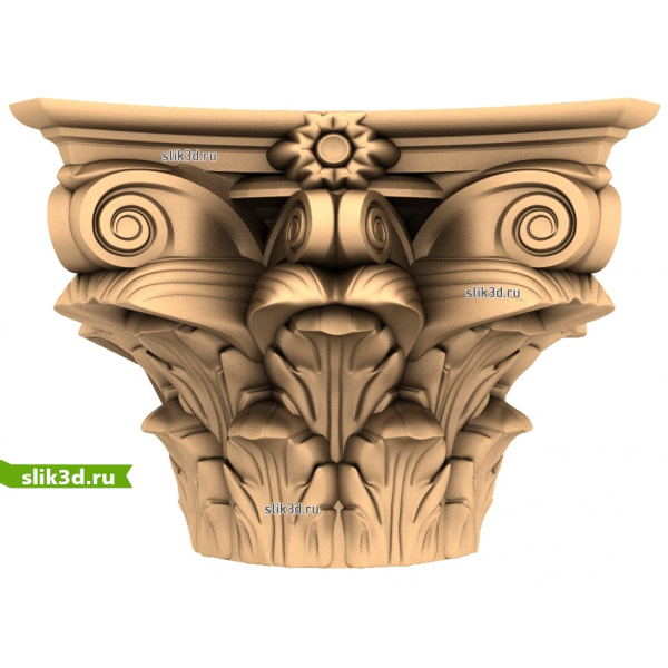 Коринфская капитель - STL 3D модель