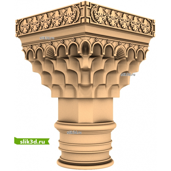 Классическая капитель 3D модель STL