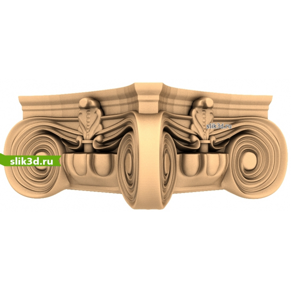 Капитель Акантовая Симфония - 3D STL модель для ЧПУ