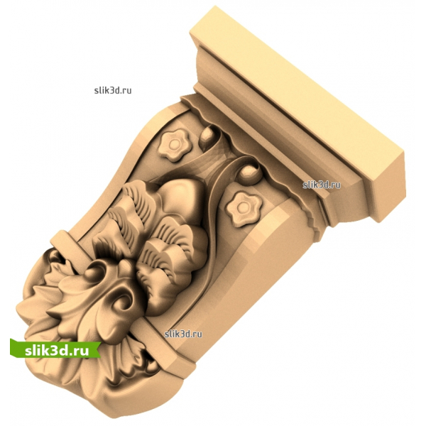Декоративный кронштейн 3D модель STL для ЧПУ
