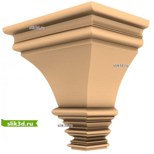Кронштейн Элегантный классик - STL 3D модель для ЧПУ