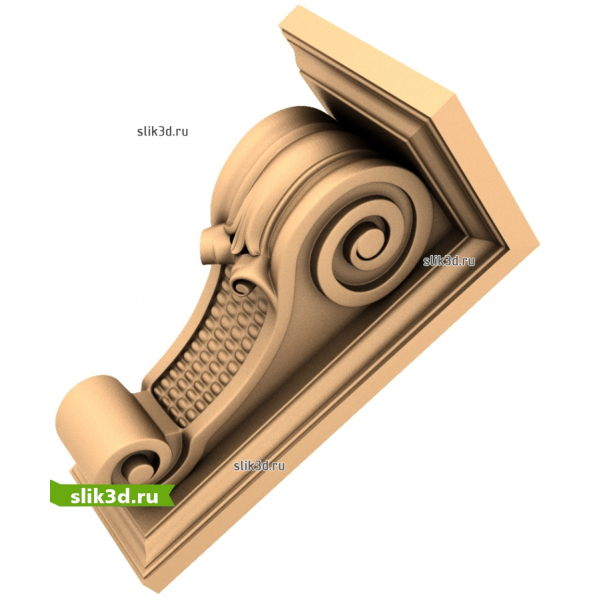 Декоративный кронштейн для интерьера - 3D модель STL