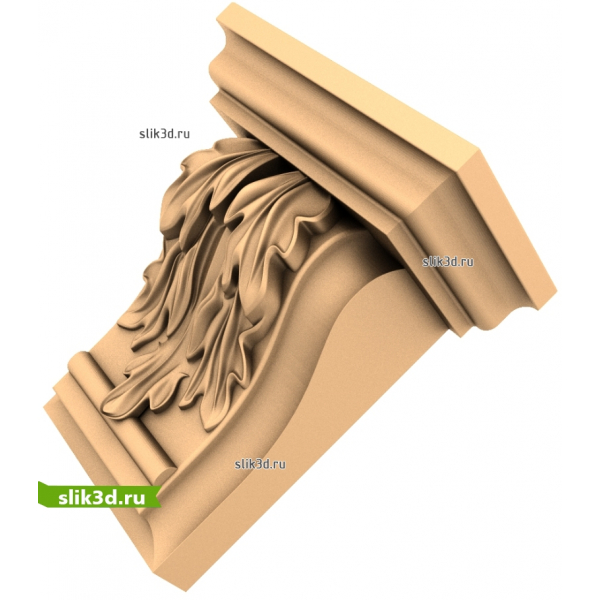 3D модель кронштейна Величие Аканта для ЧПУ станка