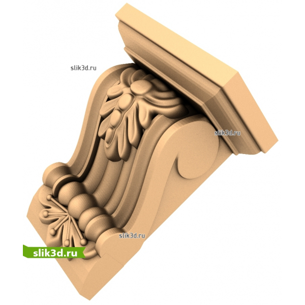 3D модель кронштейн Оливковая Ветвь для ЧПУ