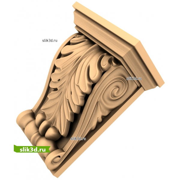 Капитель в классическом стиле - 3D модель STL для ЧПУ