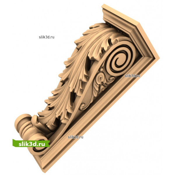 Декоративный кронштейн из акации