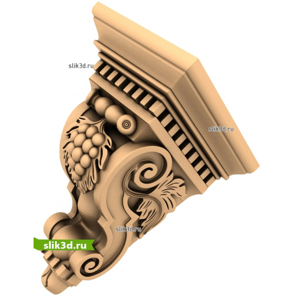Виноградный кронштейн 3D модель STL для ЧПУ