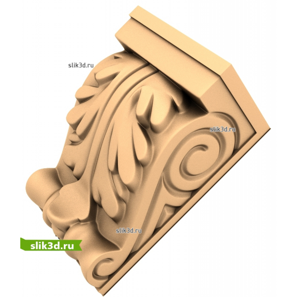 Классический кронштейн 3D модель STL для ЧПУ