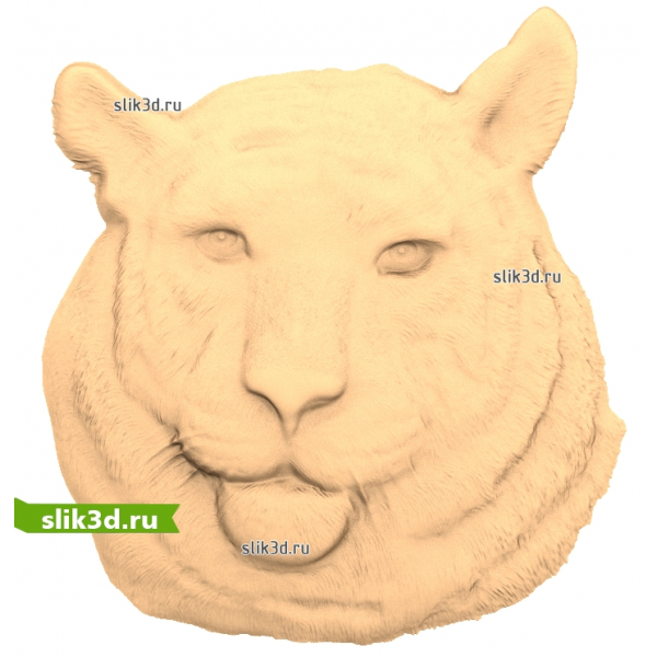 Могущественный Тигр - 3D модель STL для ЧПУ