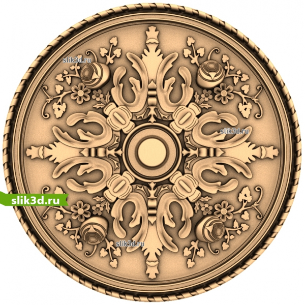 Королевская Розетка 3D STL Модель