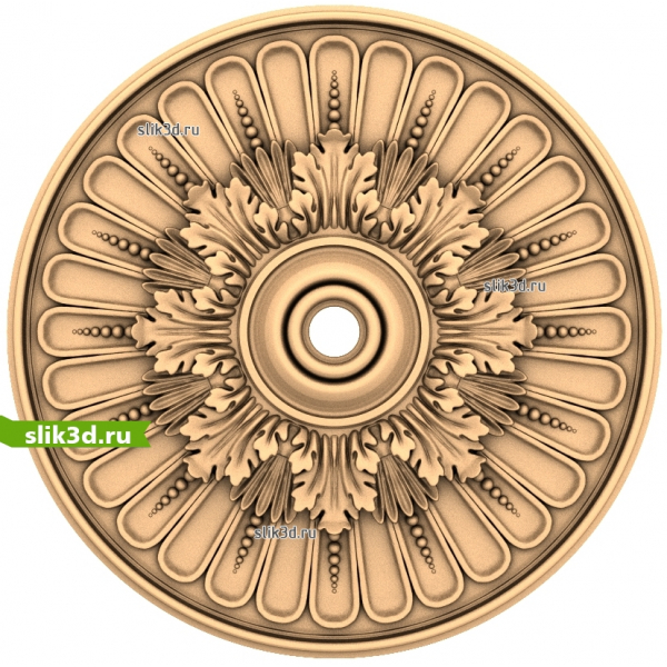 Классическая 3D модель розетки для ЧПУ