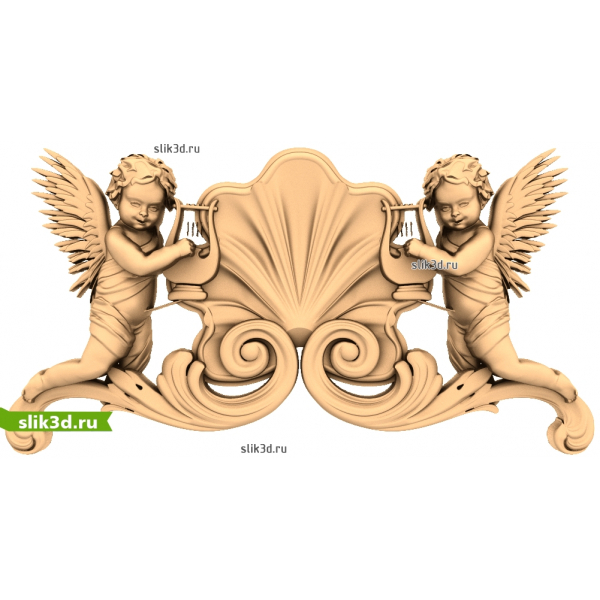 Музыкальные Ангелы - 3D STL Модель для ЧПУ