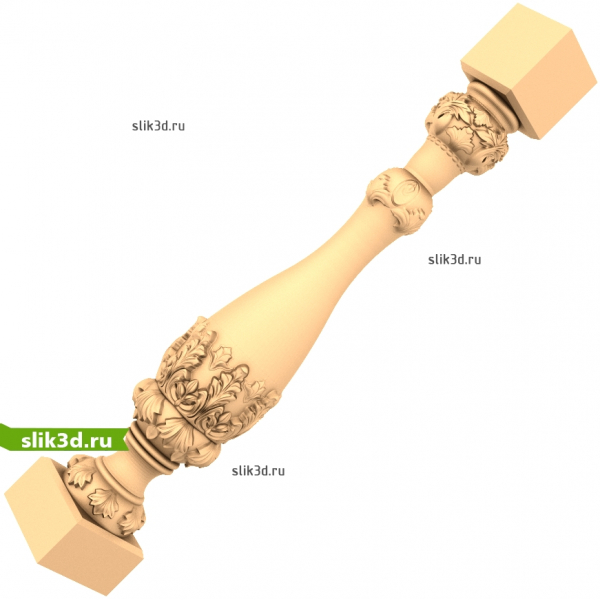 3D модель балясины для ЧПУ