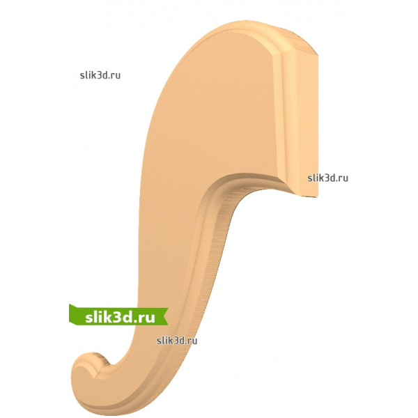 3D модель кронштейна в формате STL для ЧПУ