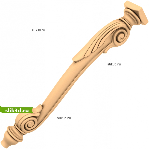 Изысканная ручка для ЧПУ станка в STL