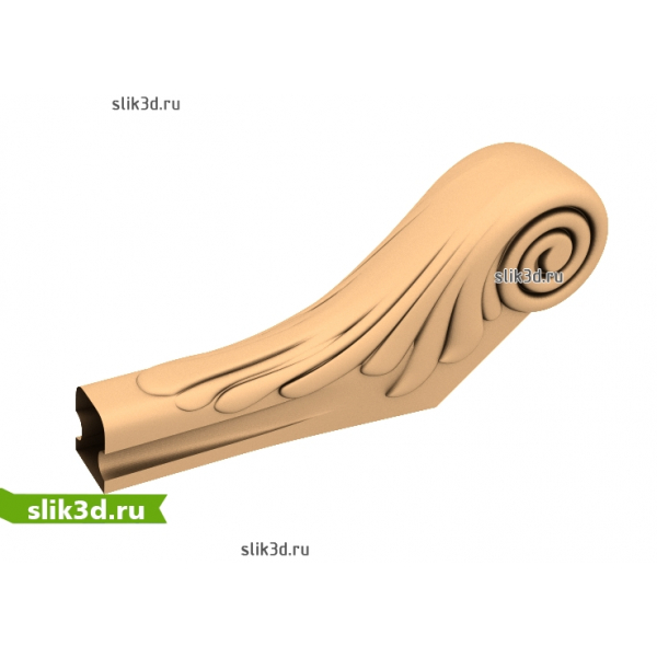 Изящный акант для фрезеровки на ЧПУ