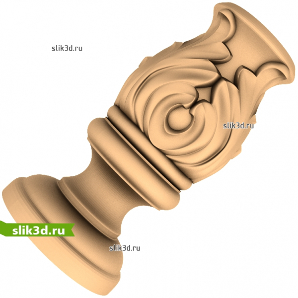 3D модель балясины Витиеватая грация