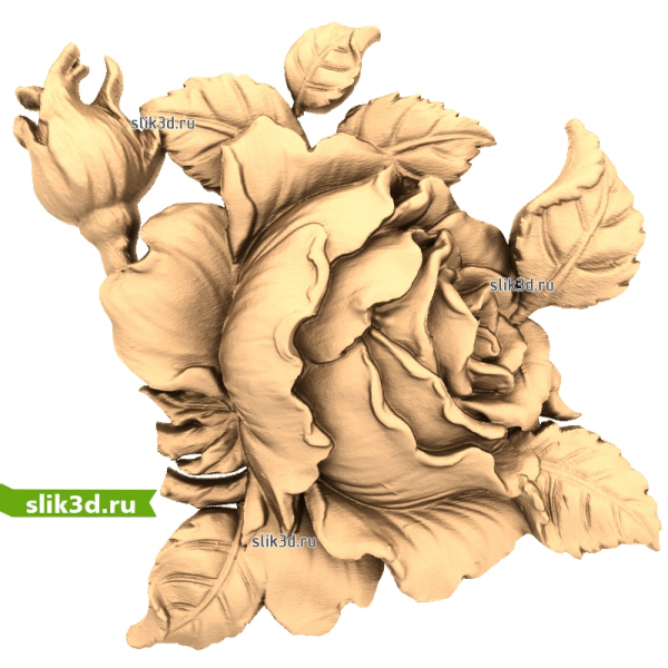 3D модель Розовая симфония в формате STL для ЧПУ