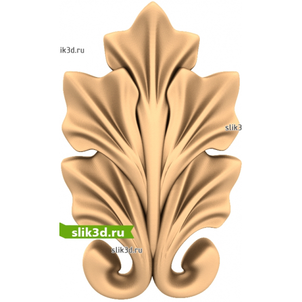 Изящный акант - 3D модель STL
